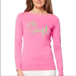 Lilly Pulitzer “oh shift” sweater